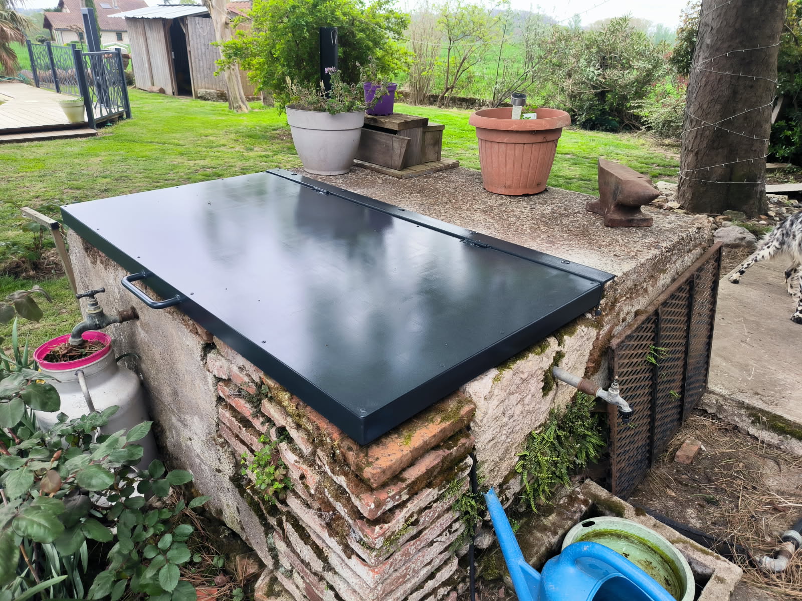 Couvercle de puits sur-mesure